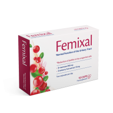 Femixal - kapsuly proti zápalu močového mechúra